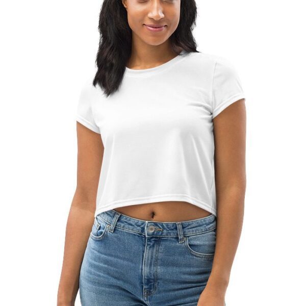 All-over print Crop Tee