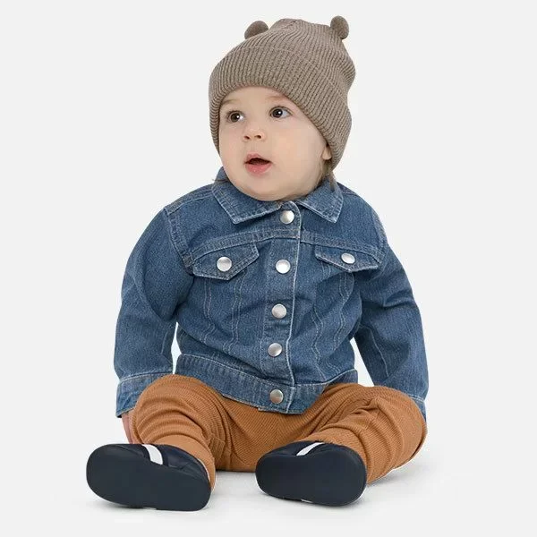 Toddler Organic Denim Jacket | Babybugz BZ53