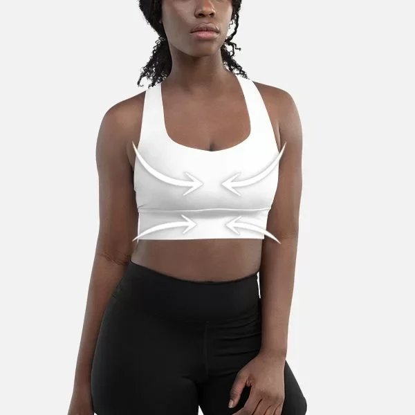 All-Over Print Longline Sports Bra