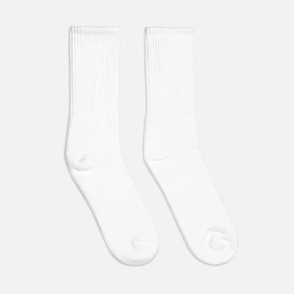 Embroidered Crew Socks | SOCCO SC200