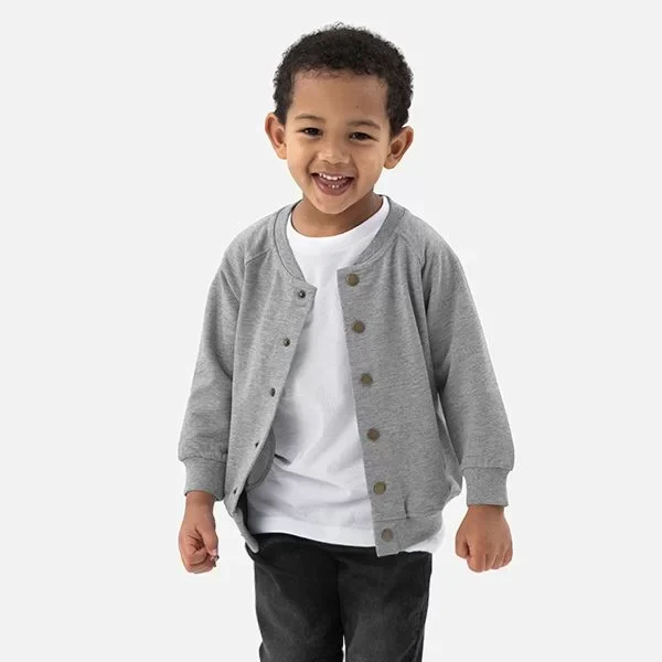 Toddler Organic Bomber Jacket | Babybugz BZ40
